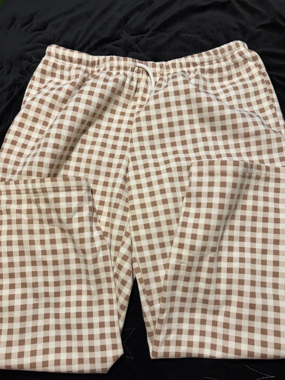 Grayson Threads Brown and White Gingham Lounge Pants